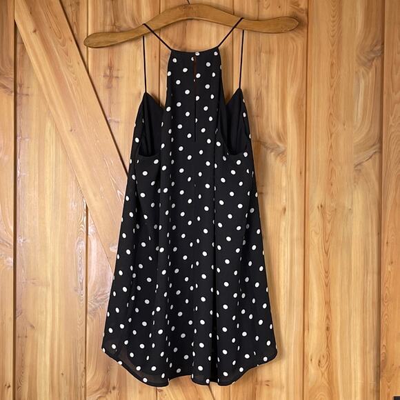Express Spaghetti Strap Keyhole back Polka Dot Tank size S - Picture 4 of 9